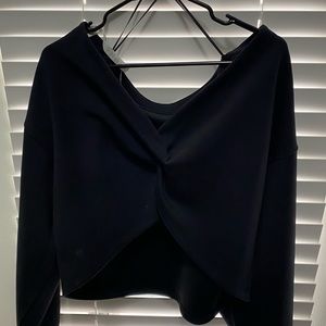 Ribbed Luxtreme Wide-Sleeve Pullover